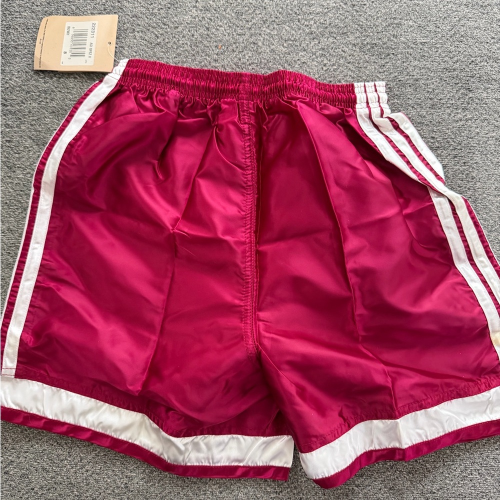 Adidas Pink and White Athletic Shorts - Picture 2 of 3